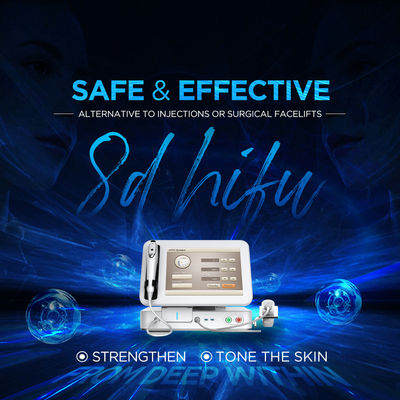 Wysokiej Intensywności Skupiony Ultradźwięk Hifu 8d Face Machine AC110V-240V